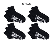 Bonds Mens Logo Cushioned Quarter Crew Socks Smooth Toe Seams 12 Pack SXN93N
