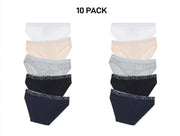 Bonds Girls Bikini Comfy Flexible Coverage Lightweight Breathable 10 Pack UWCE5A