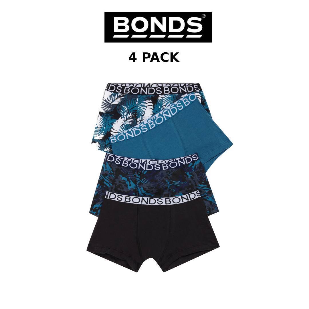 Bonds Boys Trunk Supportive Pouch With Comfy Coverage 4 Pack UWCF4A 1K7