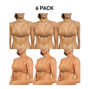 Bonds Womens Retro Rib Wirefree Tee Bra Soft & Supportive Underband 6 Pack YXF7W