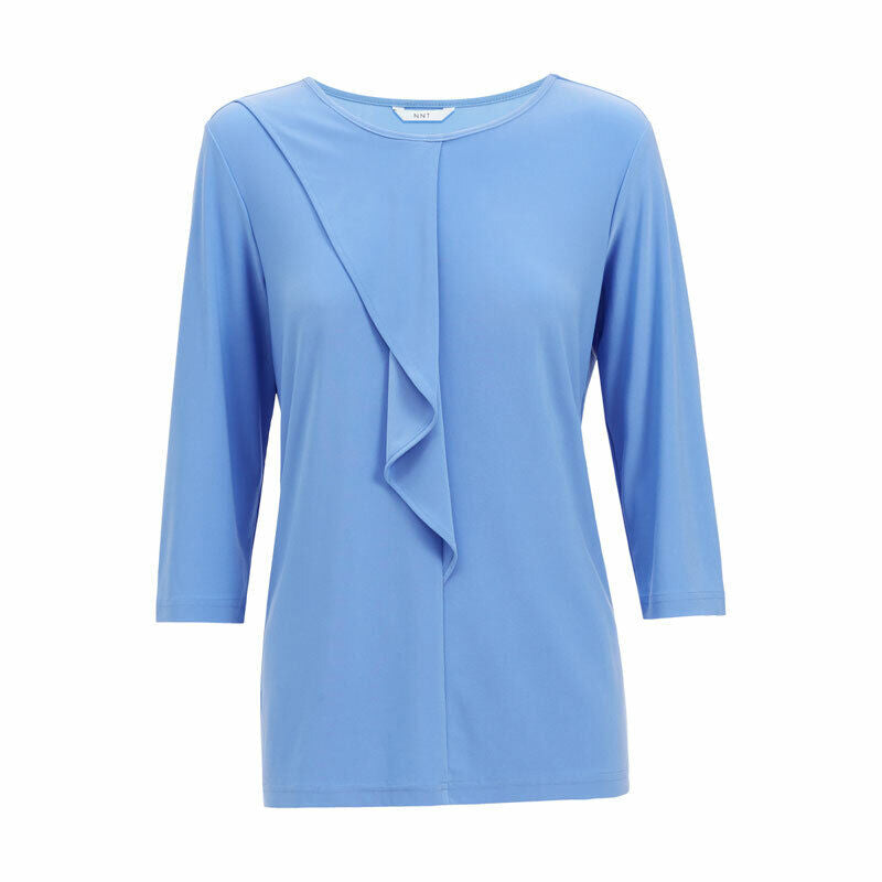 Womens NNT Blouse Soft Jersey 3/4 Round Neck T-Top Ladies Corporate Top CATU9Q