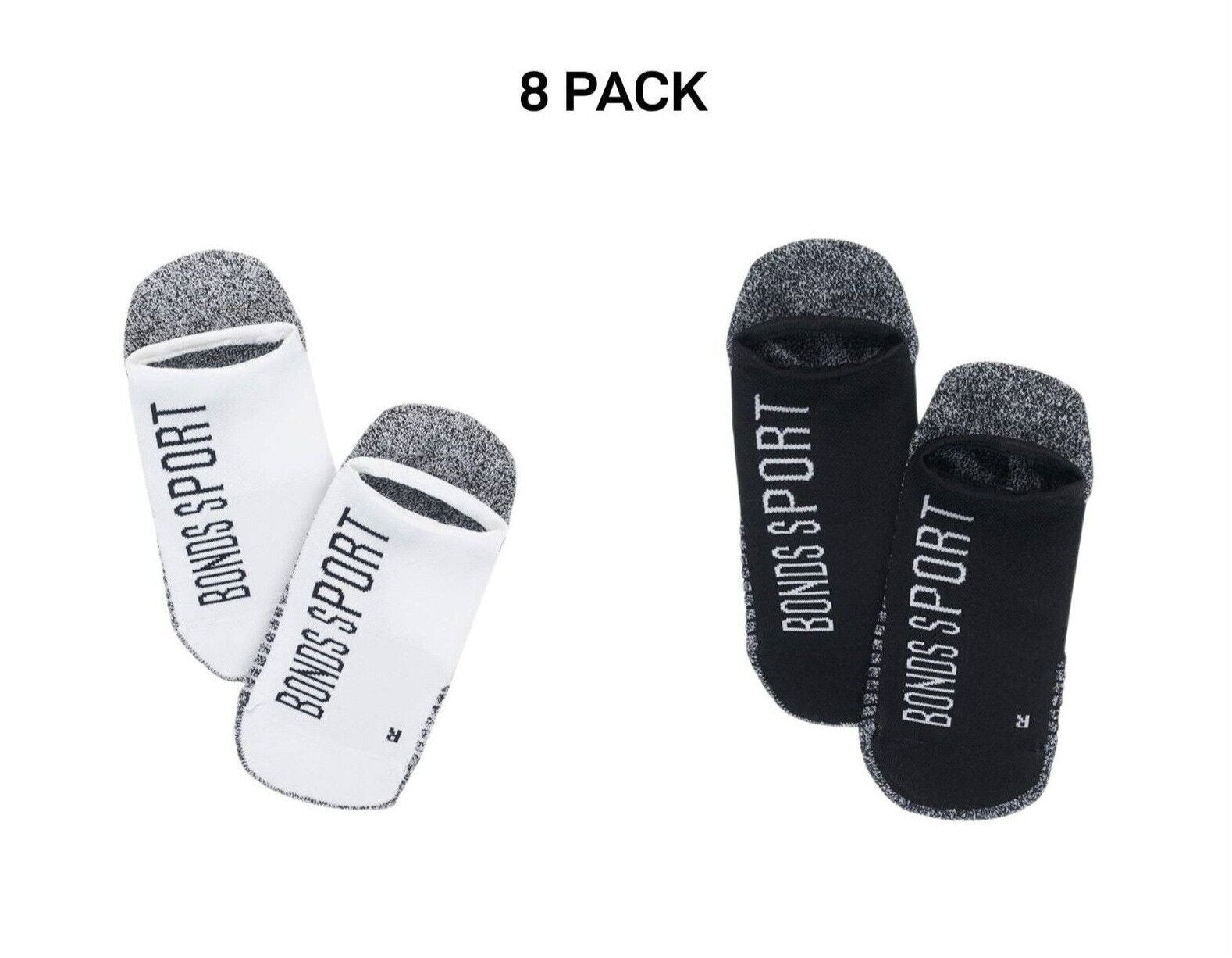 Bonds Womens Sport Tech No Show Socks Absorbing Cushioned Sole 8 Pack LYBL2N