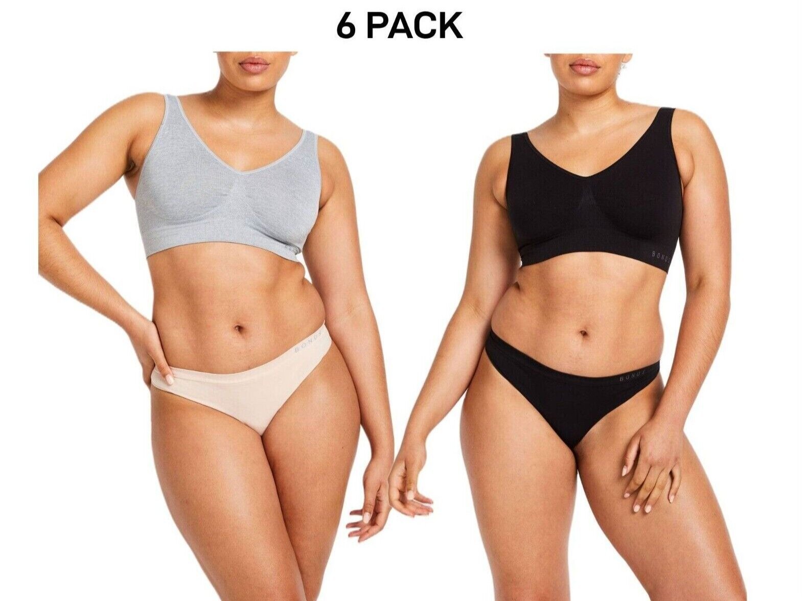 Bonds Womens Comfytails Side Seamless Gee Cool Comfortable Brief 6 Pack WWGEA