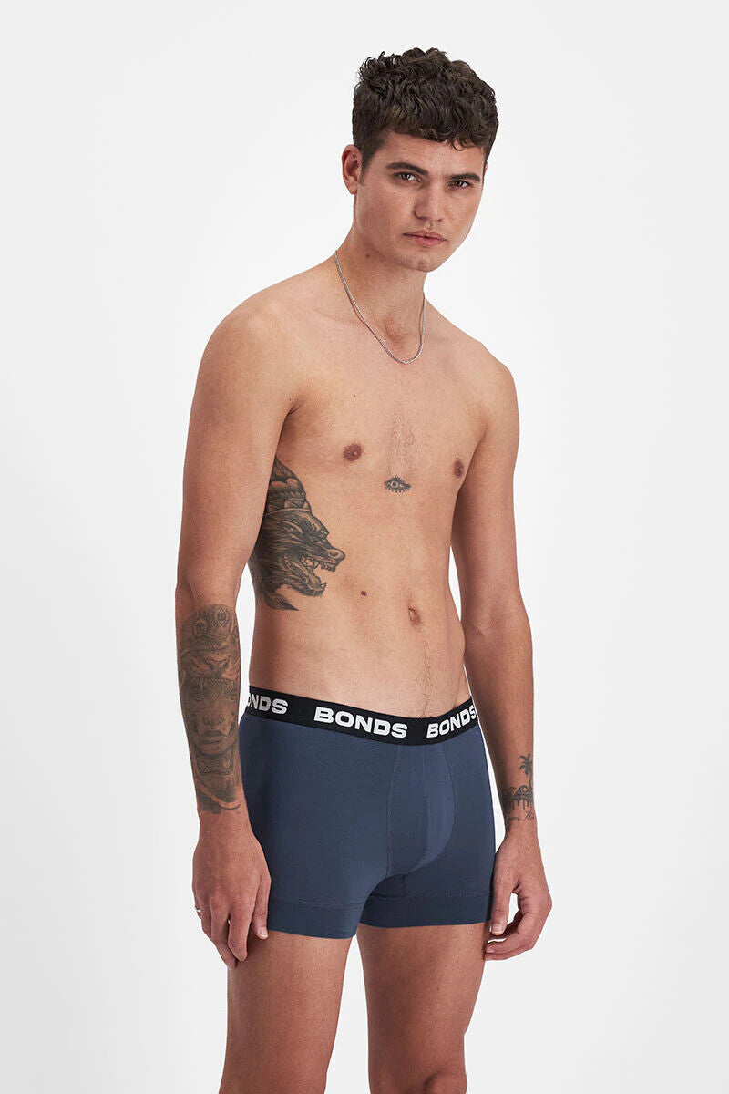 Bonds Mens Total Package Trunk Soft and Breathable Viscose Bamboo 12 Pack MWK83A