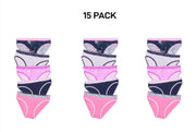 Bonds Girls Bikini Soft and Stretchy Perfect Everyday Coverage 15 Pack UWNV5A
