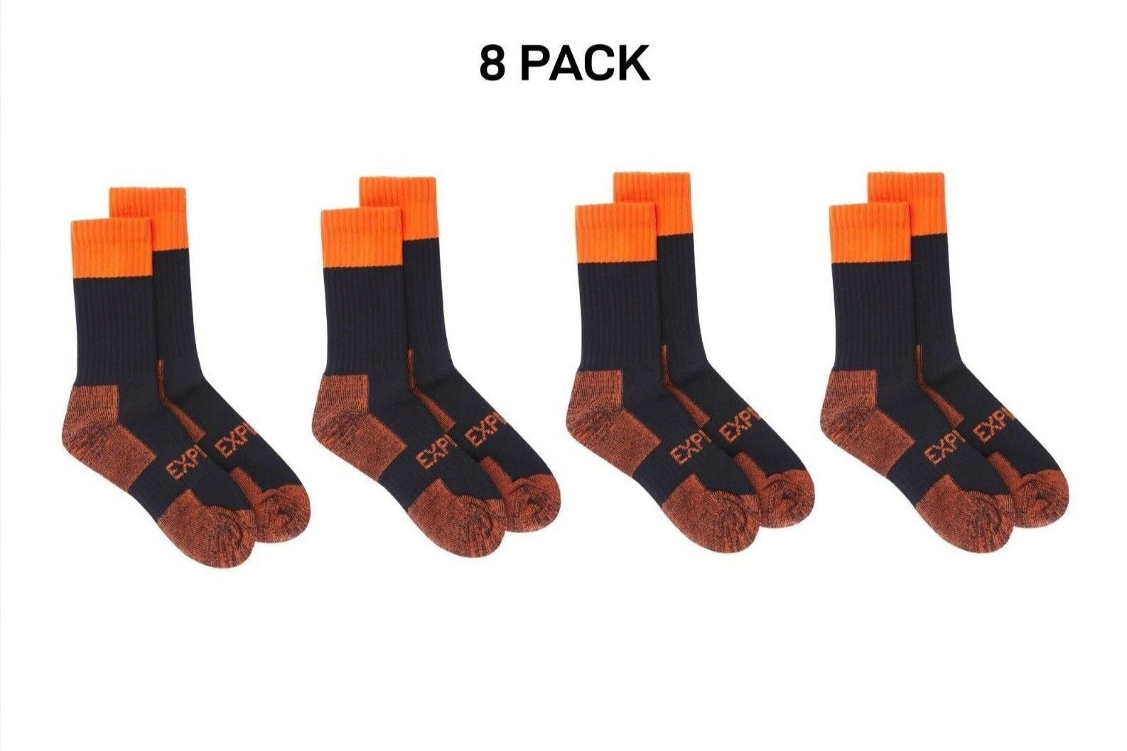 Bonds Mens Explorer Tough Work Durable Dual Layer Cotton 8 Pack SYNJ2W