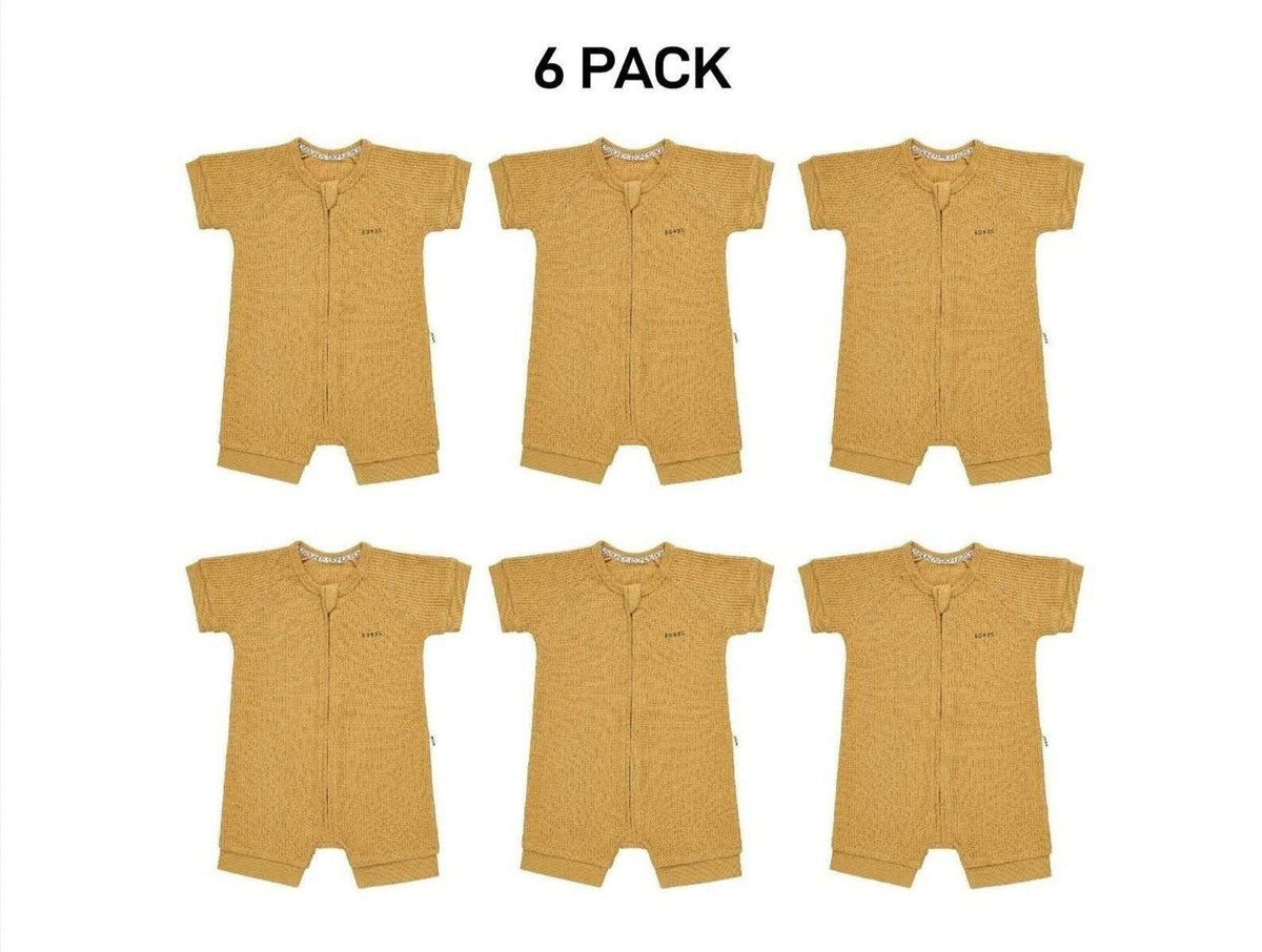 Bonds Baby Waffle Romper Soft Recycled Cotton Stretchy Fabric 6 Pack BWRNA