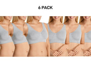 Bonds Womens Comfy Crop Regular Super Soft Flexible Wirefree Bra 6 Pack WVLHY