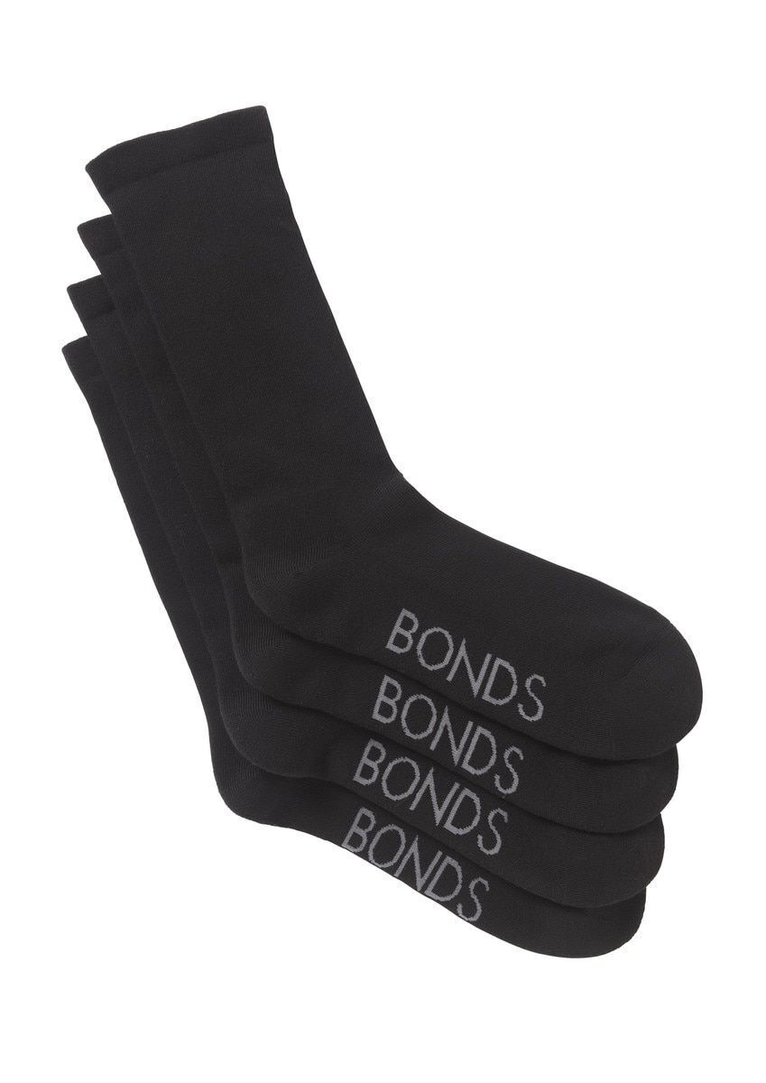 Bonds Mens Very Comfy Crew Socks Comfortable Cushioned Sole 8 Pack SZFP2N