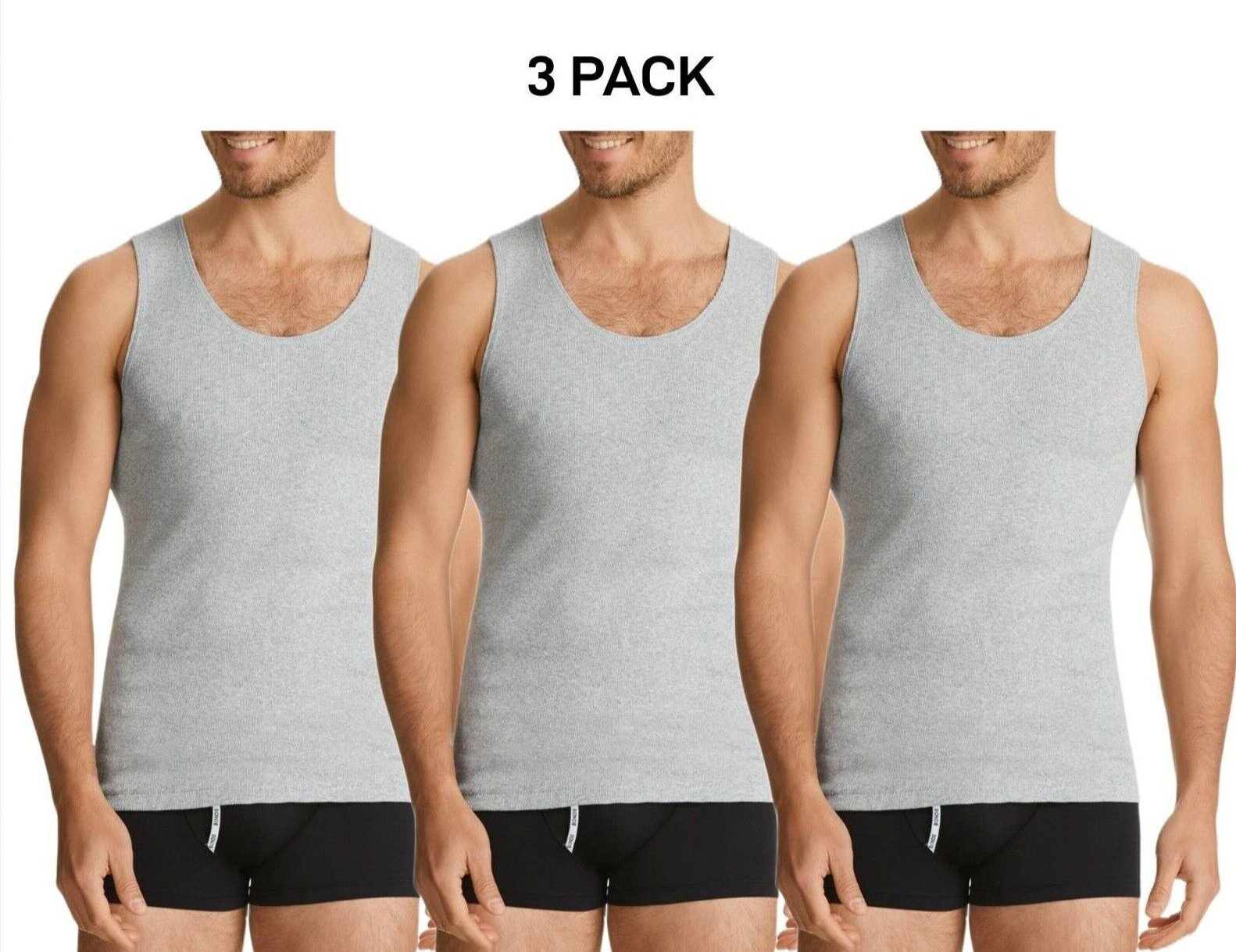 Bonds Mens Chesty Singlets Cotton Side Seamfree Comfortable Fit 3 Pack M757O