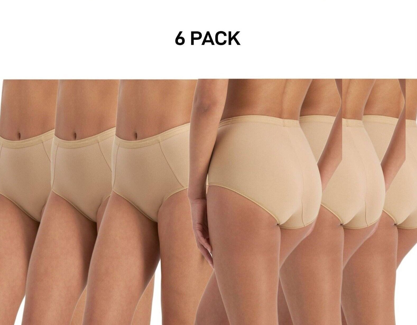 Bonds Womens Shapers Control Full Brief Power Mesh Stomach Panel 6 Pack W0M74Y