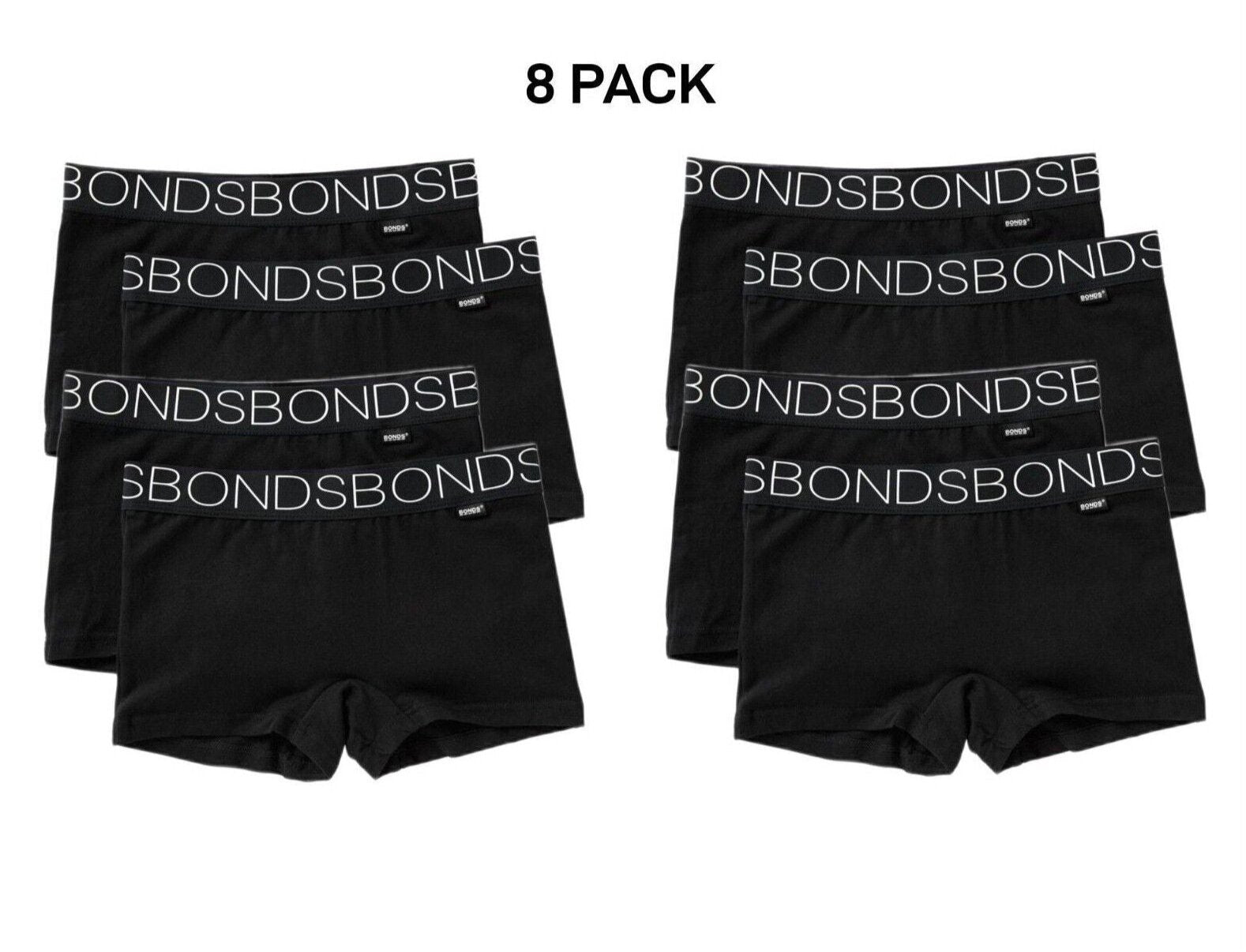 Bonds Girls Stretchies Shorties Brief Soft Cotton Comfortable 8 Pack UXVD2A