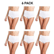 Bonds Womens Cottontails Full Brief With Lycra Comfortable Coverage 6 Pack WUFQA