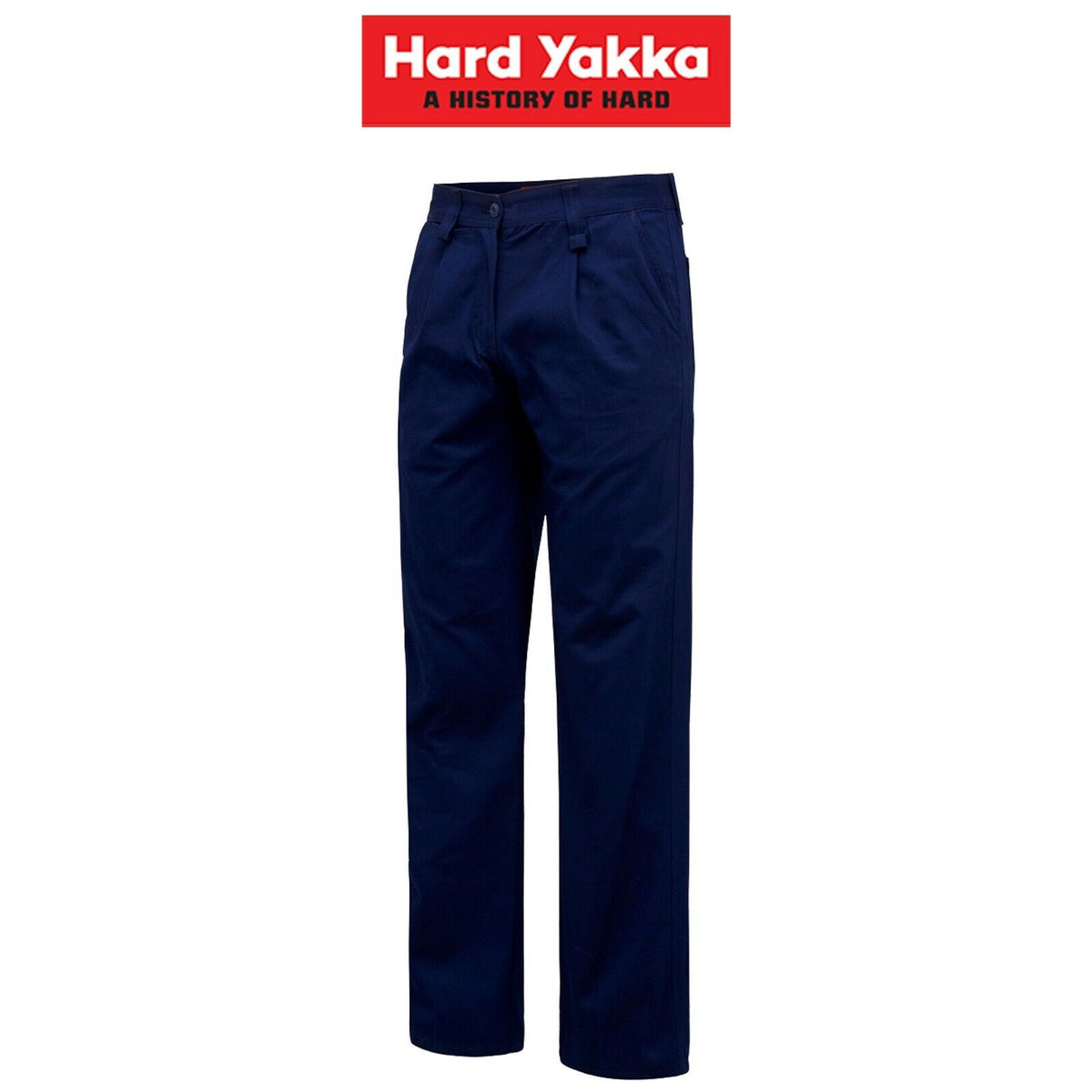 Womens Hard Yakka Core Work Pants Modern Comfort Fit Cotton Drill Tough Y08840