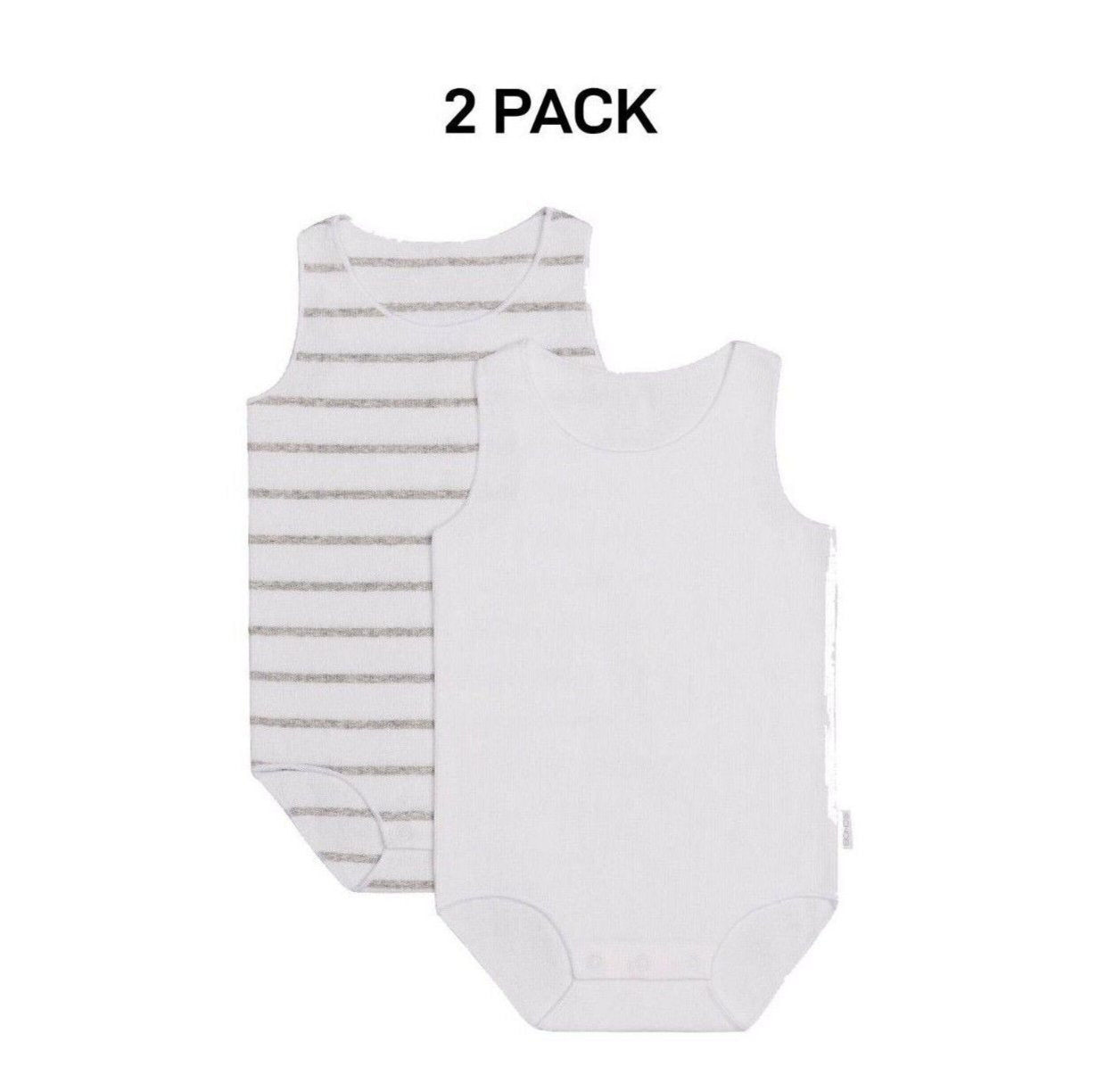 Bonds Baby Wonderbodies Singlets Comfy Soft Stretchable Cotton 2 Pack BWTRA