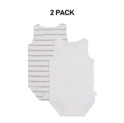 Bonds Baby Wonderbodies Singlets Comfy Soft Stretchable Cotton 2 Pack BWTRA