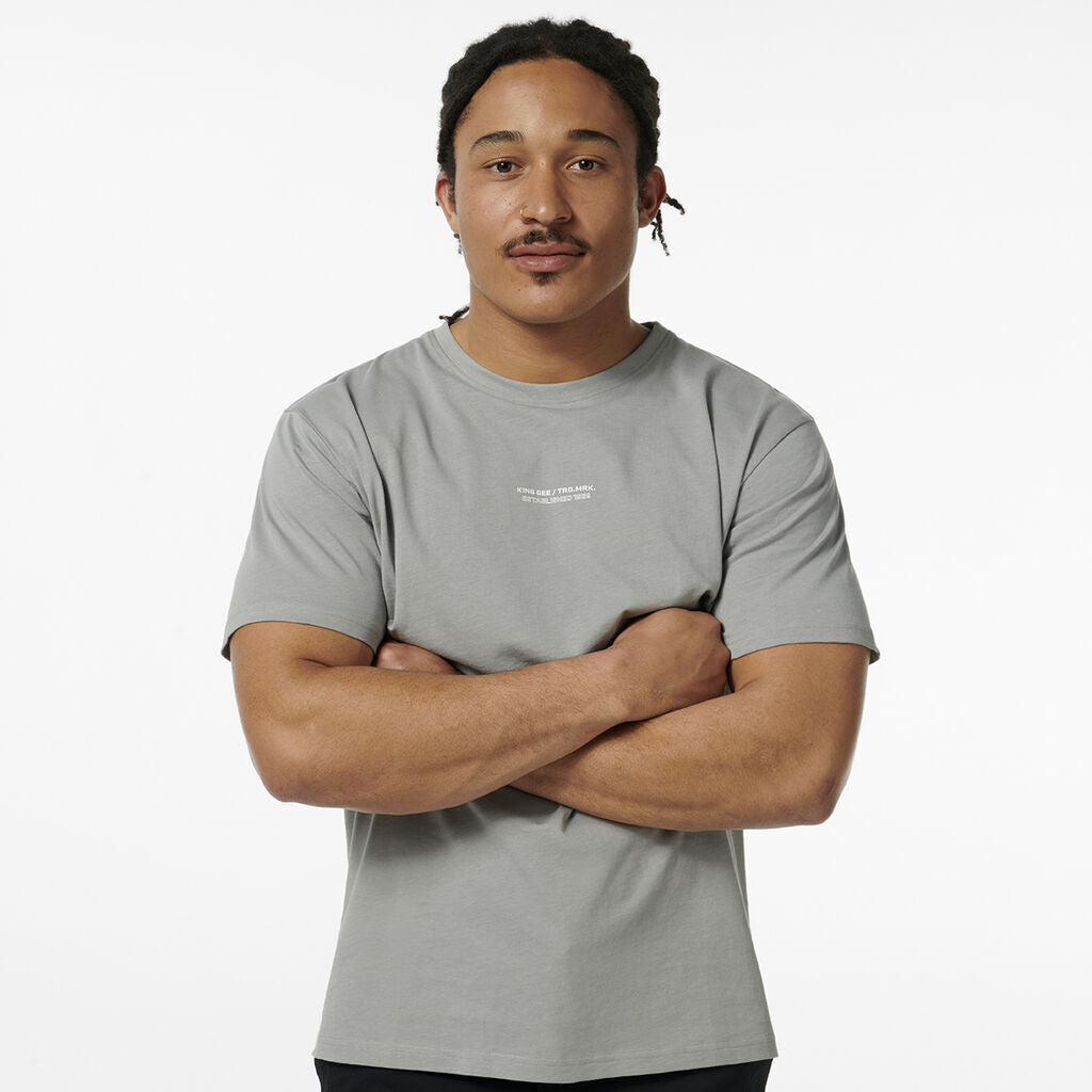 KINGGEE Mens Trademark Graphic Print Crew Neck Tee AUS Cotton Tshirt K14009-Collins Clothing Co