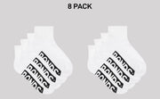 Bonds Kids Logo Cushioned Quarter Crew Sock Thickness & Comfiness 8 Pack RXTW4W