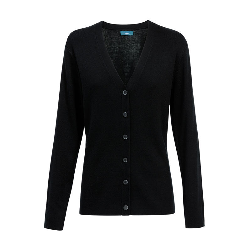 SALE NNT Mens Button Front Cardigan V-Neck Black Long Sleeve CAT5BR