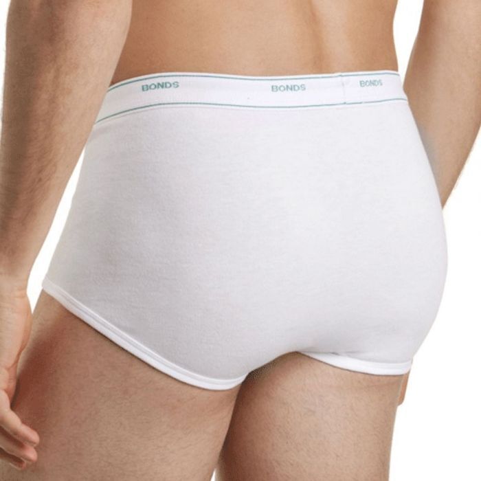 Bonds Mens Support Brief Side Seam Free For Comfort Guaranteed 6 Pack M81L