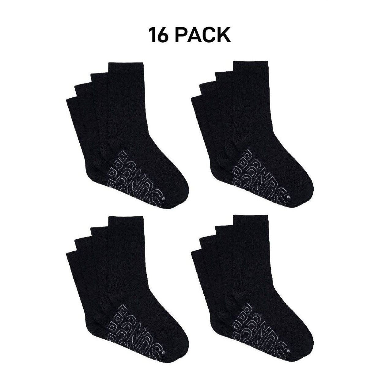 Bonds Mens Logo Lightweight Crew Cooling Zone Stay Put Fit Socks 16 Pack SXMY4N