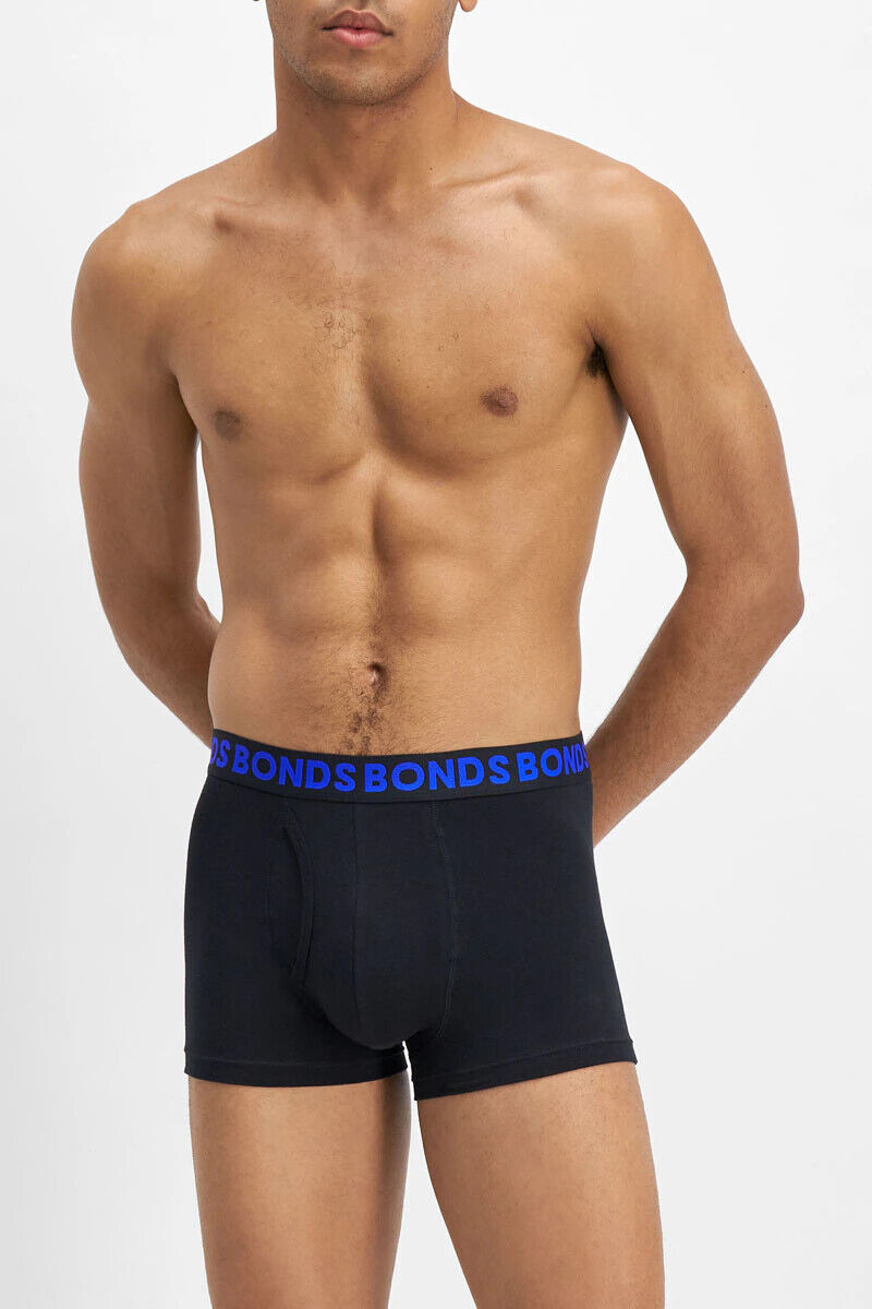 Bonds Mens Everyday Trunk Stretchable Soft Waistband Side Seam 3 Pack MWPY3A