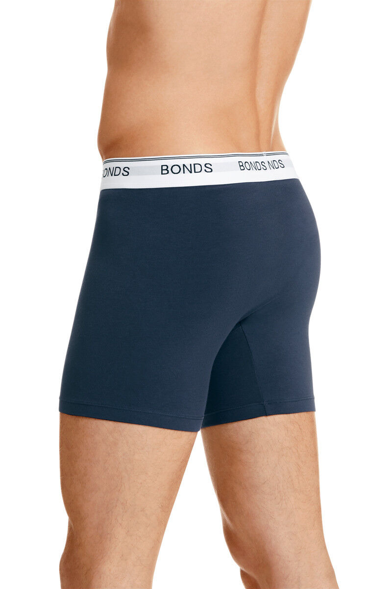 Mens Bonds Mid Midway Guyfront Trunks 2 Pack Cotton Stretch Seamfree Undie MY7WA