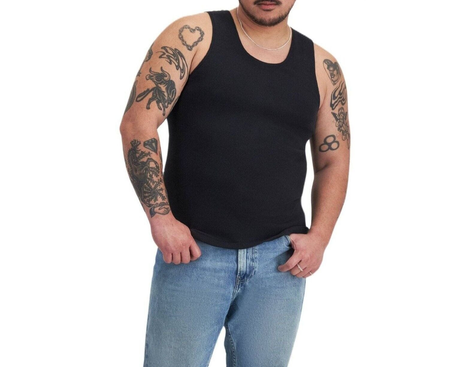 Bonds Mens Chesty Cotton Singlets Underwear Singlet Ribbed Cotton M757P