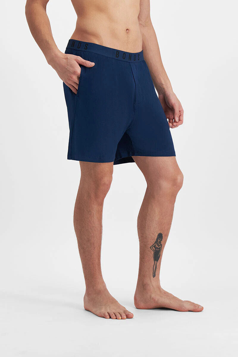 Bonds Mens Sleep Viscose Bamboo Short Comfy Soft Branded Elastic Waistband MW9M