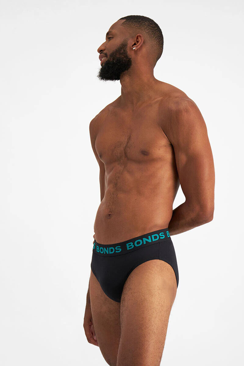 Bonds Mens Hipster Brief Super Soft Branded Elastic Waistband 15 Pack M8DMTX