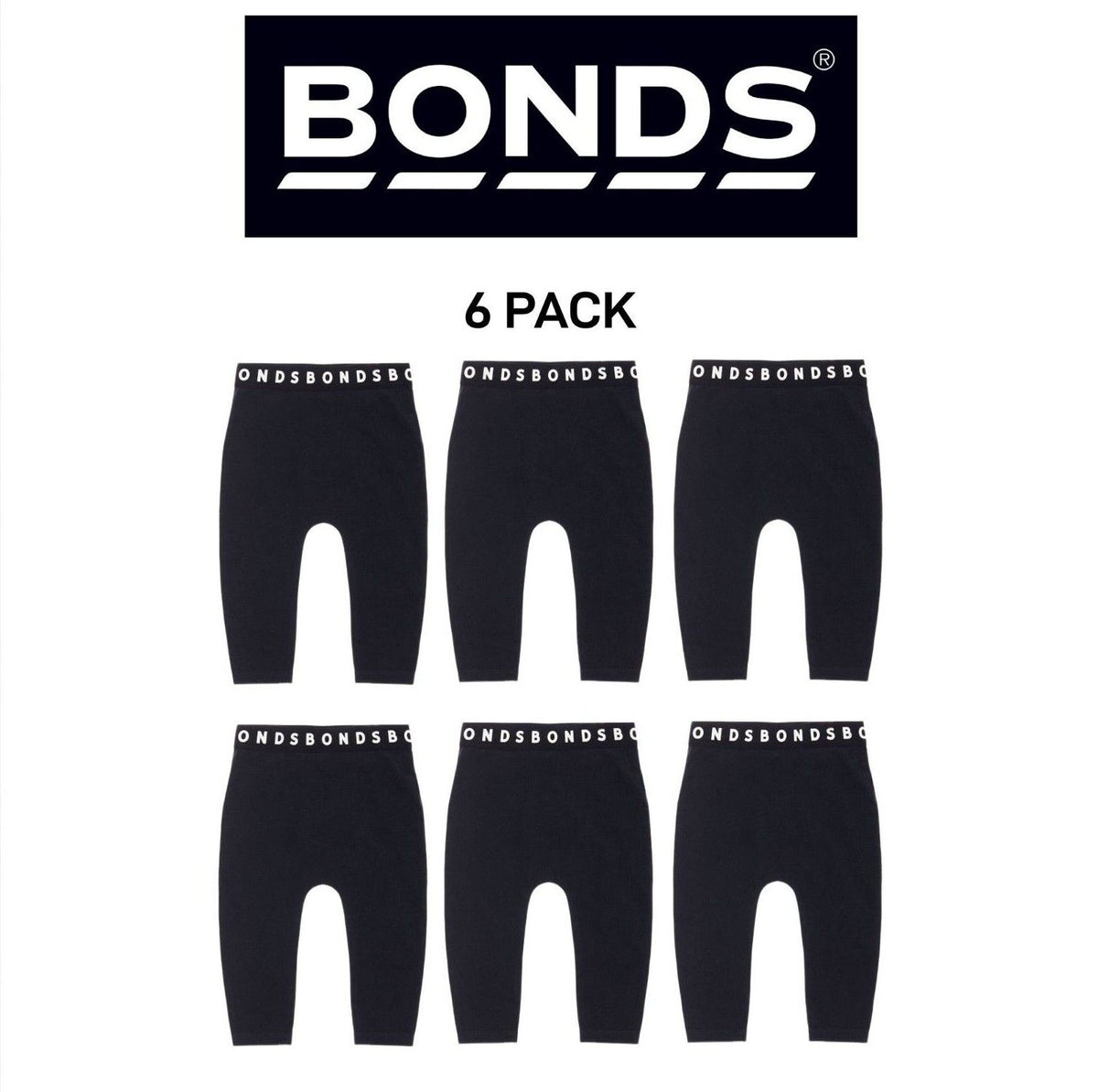 Bonds Baby Stretchies Legging Super Soft & Stretchable Comfortable 6 Pack BXF8A