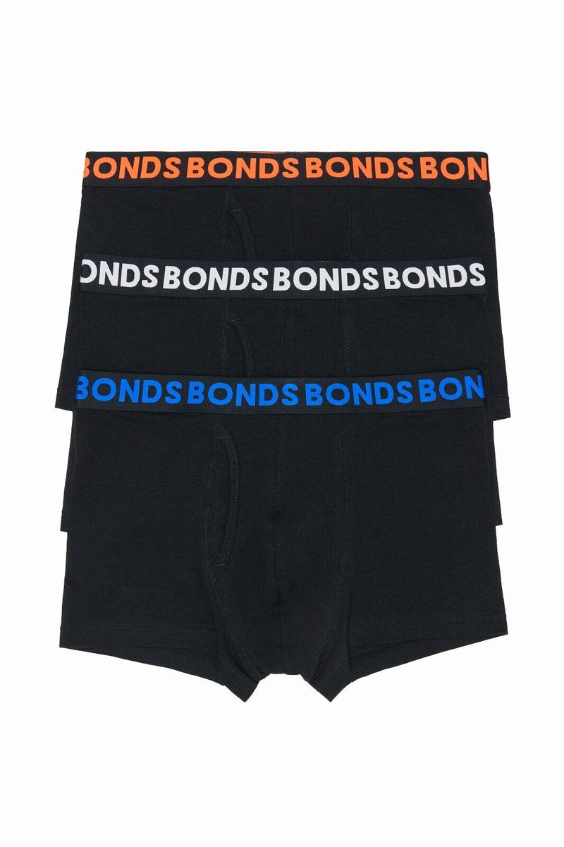 Bonds Mens Everyday Trunk Stretchable Soft Waistband Side Seam 3 Pack MWPY3A