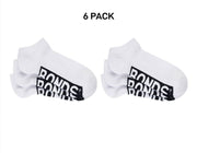 Bonds Mens Logo Cushioned Low Cut Smooth and Comfy Cotton Socks 6 Pack SXNA3N