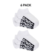 Bonds Kids Cushioned Low Cut Mesh Cooling Zone Cotton Sock 6 Pack RXVQ3N