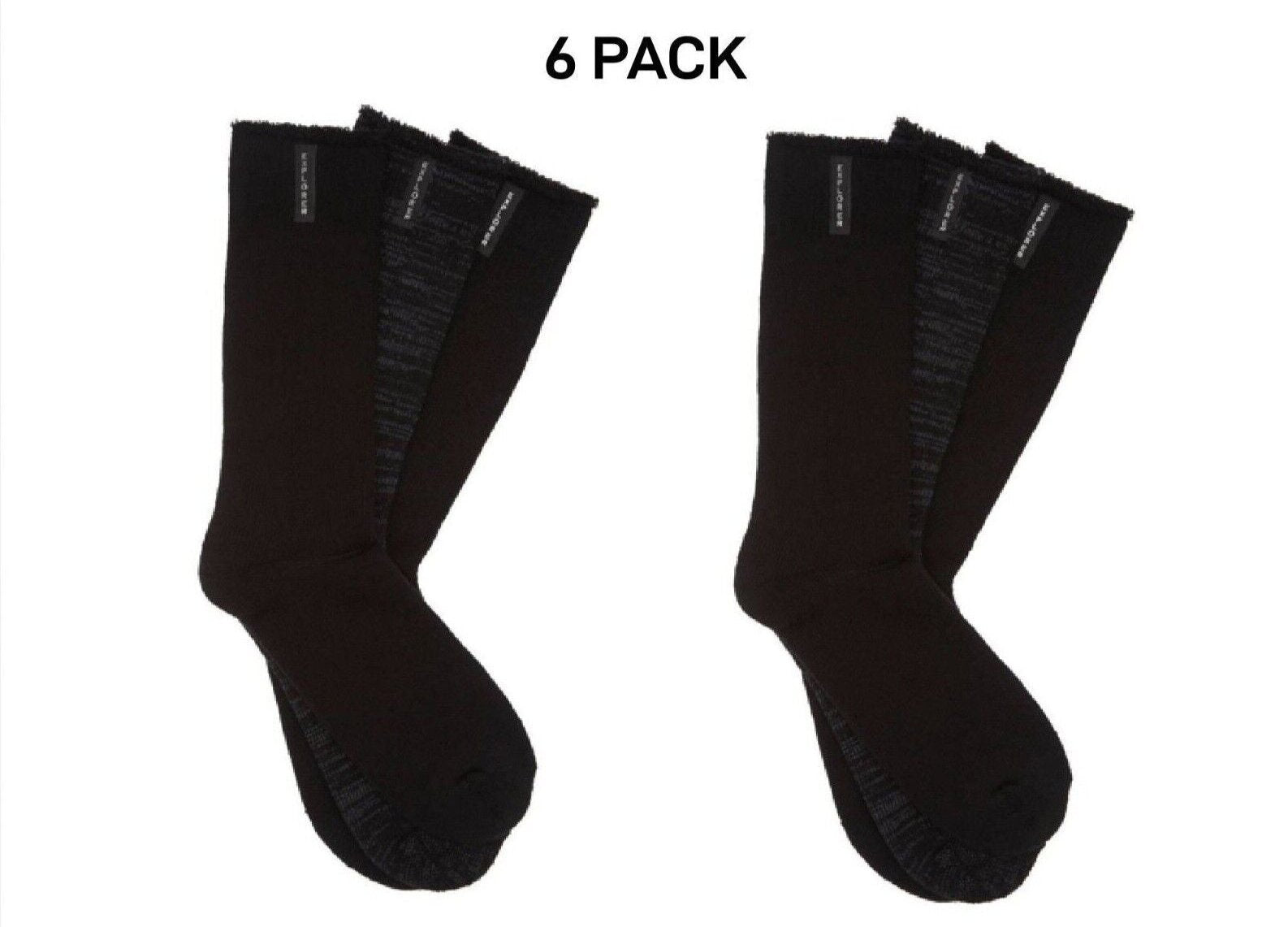 Bonds Mens Explorer Original Wool Crew Socks Padding Soles 6 Pack SYVW3W