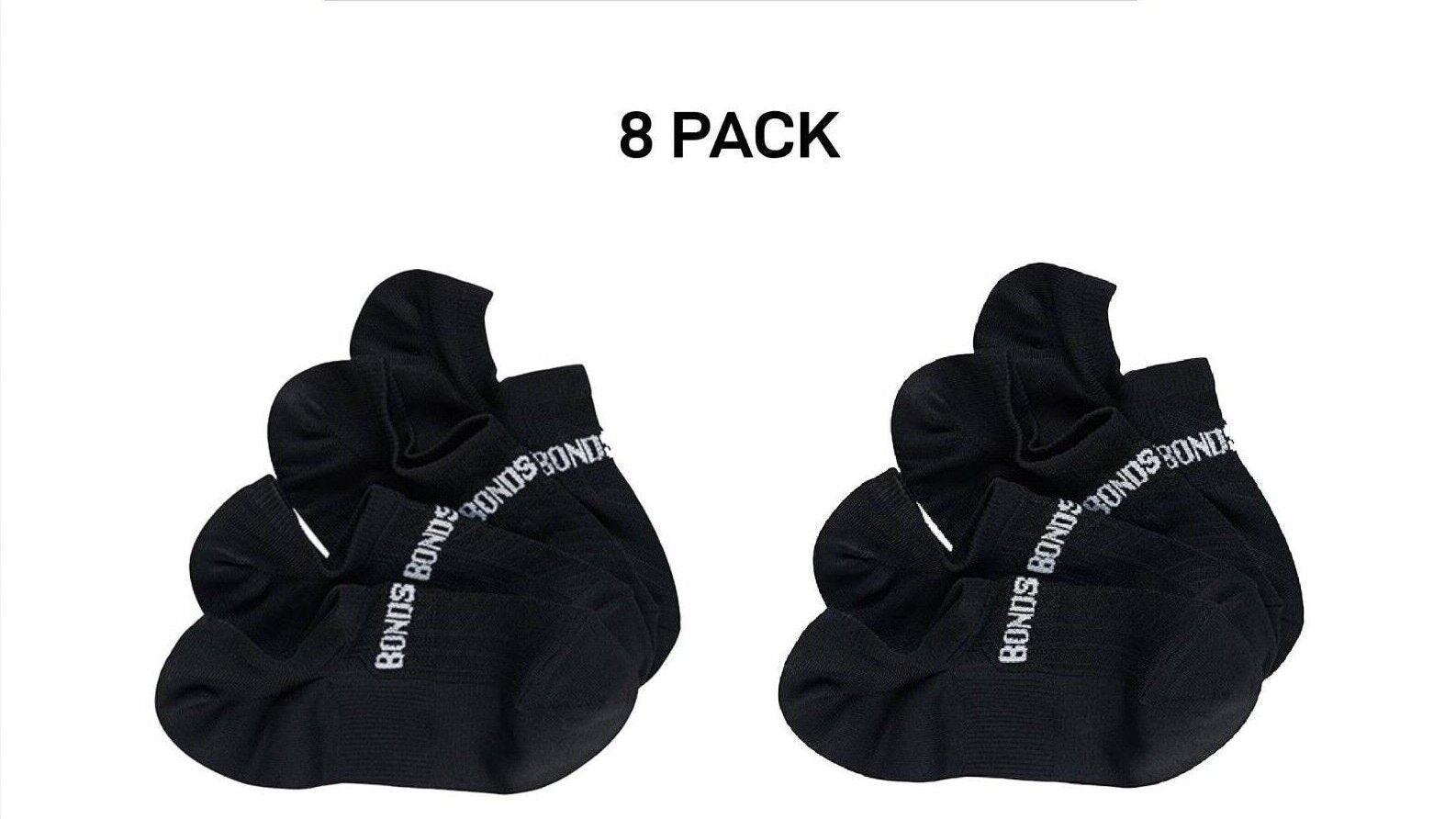 Bonds Womens Play It Cool No Show Breathable Mesh Panels Socks 8 Pack LYE74N