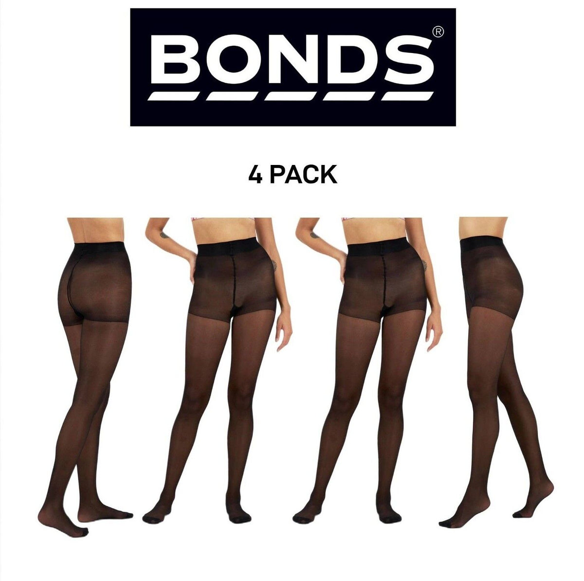 Bonds Womens Comfy Tops Sheer Tights Innovative Comfy Top 4 Pack L79571