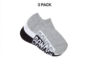 Bonds Womens Logo Cushioned No Show Extra Comfort Cushiness Soles 3 Pack LXPX3N