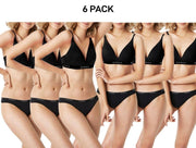 Bonds Womens Original Gee Soft Breathable Stretchable Waist Brief 6 Pack WVGHA