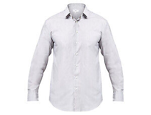 NNT Mens Textured L/S Shirt Modern Collar Classic Fit Business Shirt CATJ8V