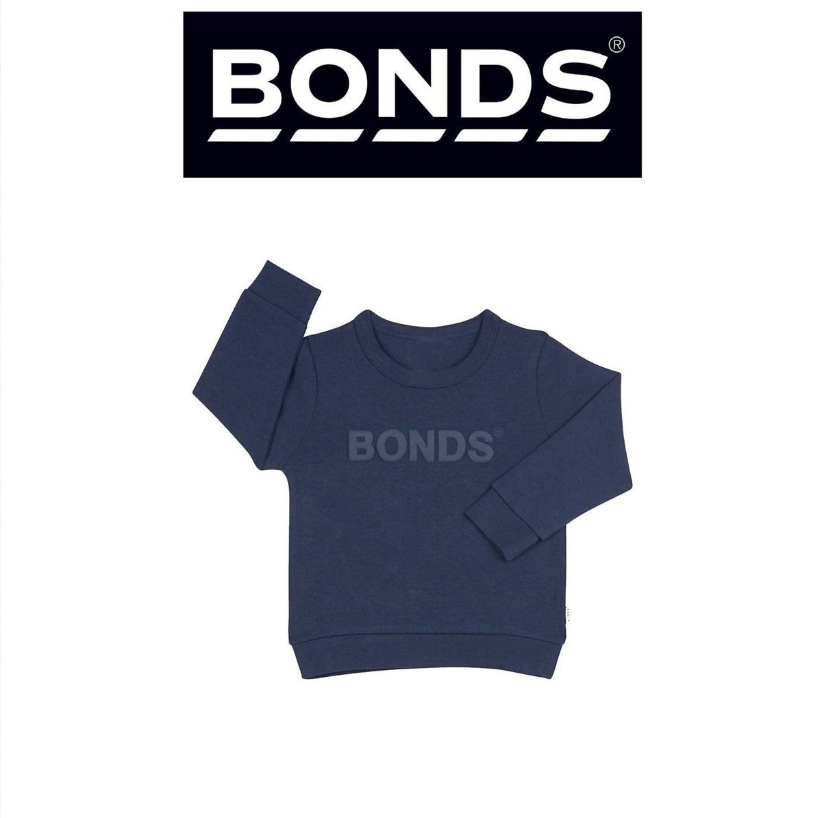 Bonds Kids Tech Sweats Pullover Super Soft Knitted Warm Cotton Poly Blend KVQTK