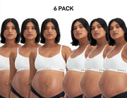 Bonds Womens Damn Dry Milk Leaks Scoop Crop Comfy Easy Feeding Clip 6 Pack YWQL