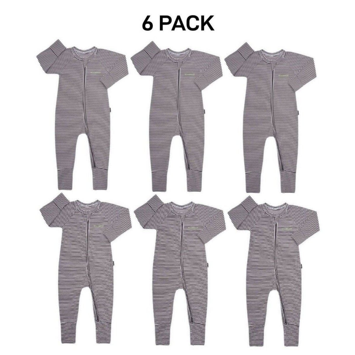 Bonds Baby Wondersuit Two-way Zip Soft Cosy & Stretchable Fabric 6 Pack BZDYM