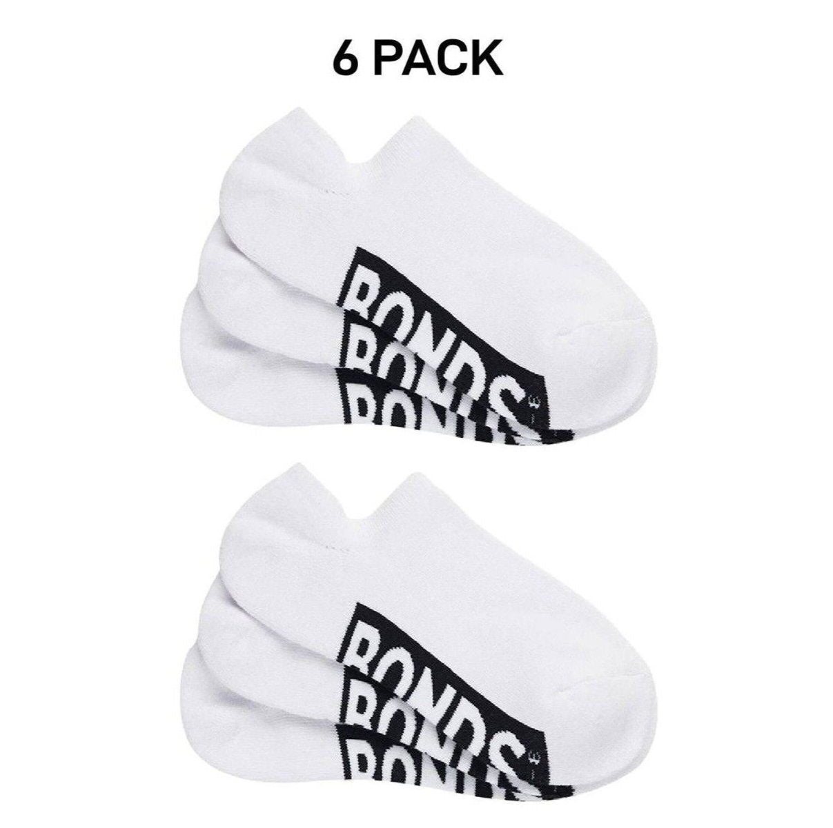 Bonds Womens Cushioned No Show Socks Extra Comfort and Smooth Toe 6 Pack LXPX3N