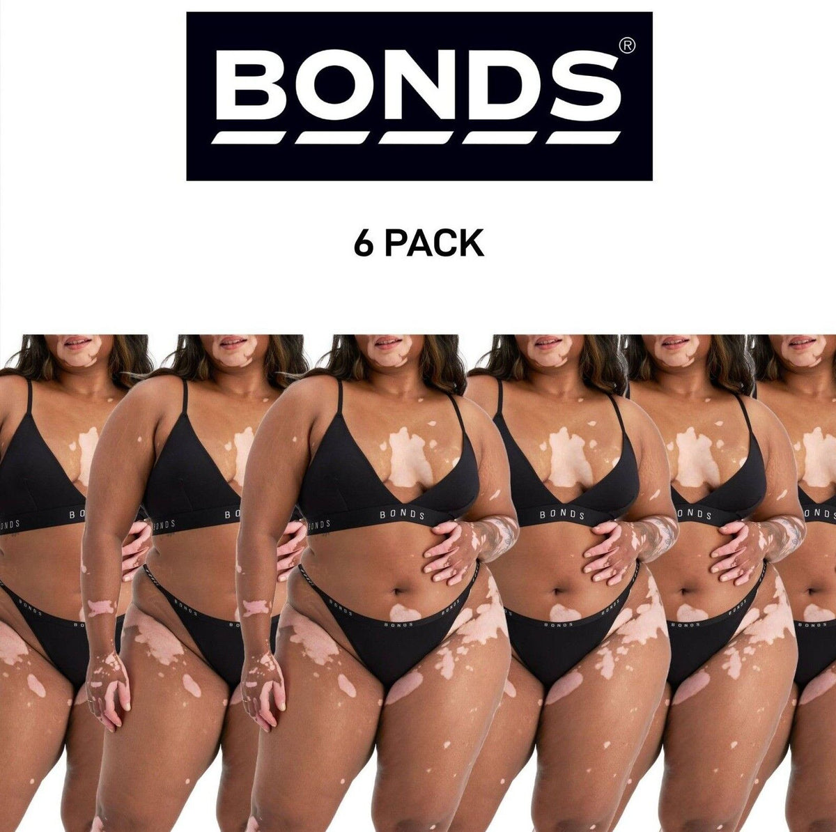 Bonds Womens Originals String Bikini Classic Ultra Smooth Finish 6 Pack WVGNA