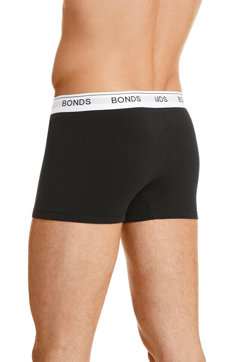 Bonds Mens Guyfront Trunk Seamfree Sides and Fly Front Opening 3 Pack MY963A