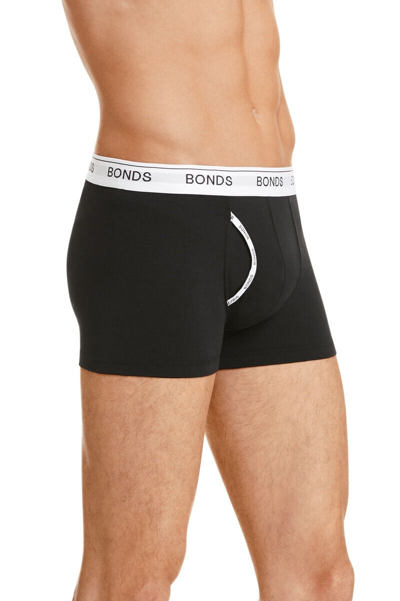 Bonds Mens Guyfront Trunk Seamfree Sides and Fly Front Opening 12 Pack MY963A