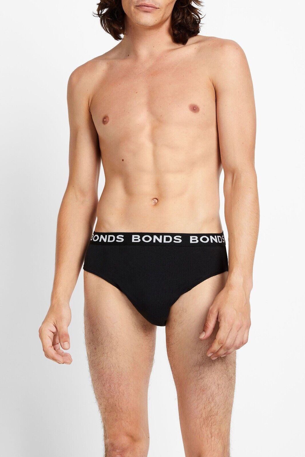 Bonds Mens Basic Hipster Briefs Cotton Stretchable Tailored Fit 4 Pack M38DM4