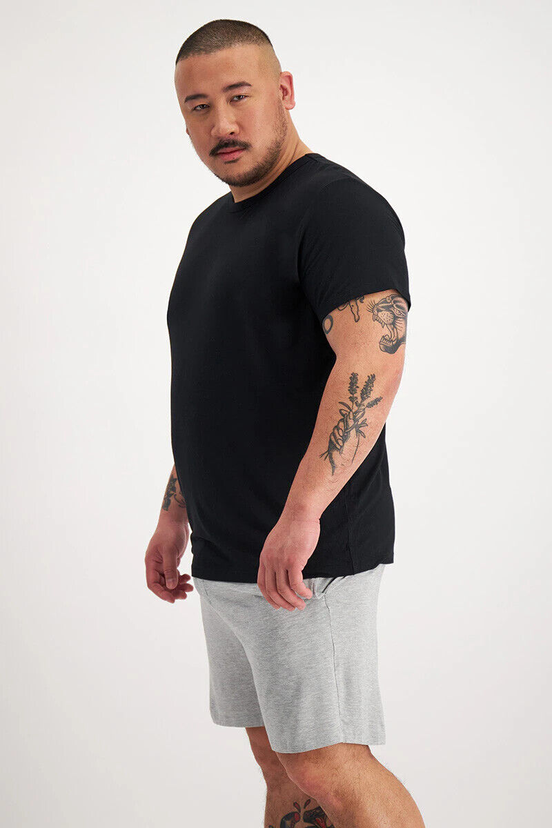 Bonds Mens Sleep Viscose Bamboo Tee Shirt Relaxed Comfortable Fit 3 Pack MW9V