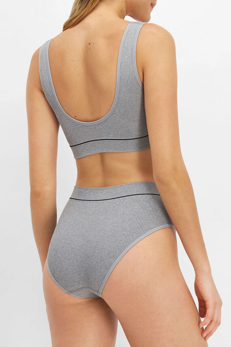 Bonds Womens Retro Rib Seamless Hi Hi Bikini High Waist & High Leg 6 Pack WU8FT